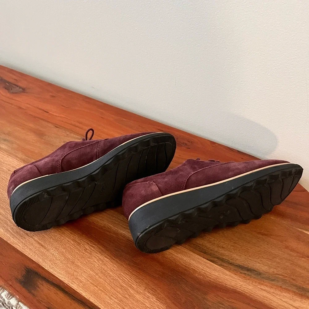 Clarks Women's Sharon Noel Oxford in‎ Burgundy Suede